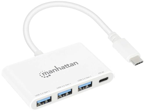 Manhattan 3-Port USB 3.0 Typ-C Hub mit Power Delivery