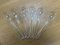 1000 x Clear Plastic Recyclable Spoons