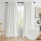 Verdunkelungsvorhang in Leinenoptik, 316 cm lang, 3 m, individuelle Länge, strukturierte Vorhänge für Wohnzimmer, Schlaufentasche, rustikal, Bauernhaus, Boho, Elfenbeinweiß, 127 cm B x 326 cm L, 1