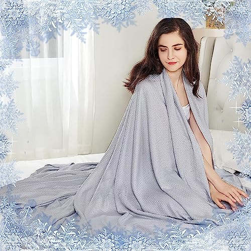 Kühlende Decke Sommer für Heißen Nächte, Kühldecke für Kann Körper Kühl Halten Absorbiert Körperwärme, Leichte Atmungsaktive Kühldecke Bambus, Sommerdecke Cooling Blanket für Bett Sofa und Überall