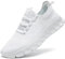 Zapatillas deportivas para mujer, sin cordones, para caminar, correr, gimnasio, cómodas, ligeras, informales, transpirables, deportivas, A blanco., 39 EU