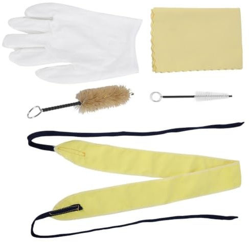 Trompeten Reinigungsbürsten, Flexibles Bürsten Reinigungswerkzeug Set Instrumentenwartung durch Tuch Reinigungstuch Mundstückbürste Ventilgehäuse Bürstenhandschuhe Für Trompete Trombone C Tonart