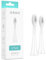 Ordo Replacement Sonic Toothbrush Heads for Teeth Cleaning, Plaque Removal, Silicone Polishing, Deep Clean Bristles, Adults, Pack of 2, White
