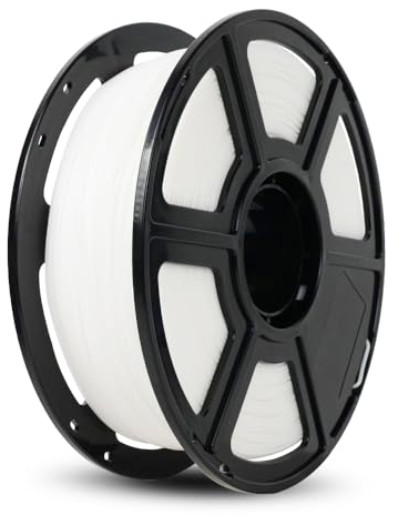 FLASHFORGE High Speed PLA Filament 1.75mm, Druck bis zu 8x schneller, 500mm/s Schnelldruck 3D Drucker Filament, HS PLA für optimale Effektivität bei hohen Geschwindigkeiten (Weiß)