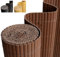 Homewit PVC Sichtschutzmatte 100x300 cm, Sichtschutz Garten Balkon Windschutz Terrasse Sichtschutzzaun Balkonverkleidung Zaunblende Wetterfest Gartenzaun Braun
