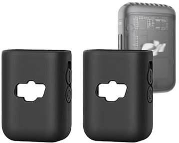 Ngaantyun Silicone Case for DJI Mic 2 Wireless Microphone Osmo Pocket 3 Transmitter Sleeve TX Skin Accessories Soft Protective Cover Pack of 2pcs