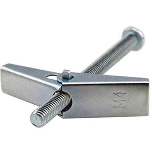 CTRSM Ankerschrauben, Dehnschraube, Dehnschraube, 10 Stück/Los M3M4/M5/M6/M8 mit Schraubenflügel-Kippankerbolzen(Color:40mm)