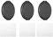 PATIKIL 62mm Lens Cap, 3 Pack Sides Pinch Snap Camera Lens Cover for Front Lens with Cloth, Suitable for 62mm Thread Universal DSLR Lenses for Nikon, for Fujifilm, for Pentax, for Leica