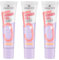 essence WONDER FULL PRIMER 5 IN 1, Nr. 10, Nude, feuchtigkeitsspendend, mattierend, pflegend, matt, vegan, ölfrei, UVA- und UVB-Filter + SPF 30, ohne Parabene, 3er Pack (3x30ml)