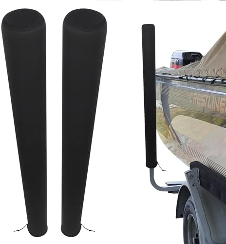 Xumbtvs Copertura protettiva per palo di guida per rimorchio da 150 cm, in neoprene resistente, 2 pezzi, per moto d'acqua, barca, barca a vela (150 cm)