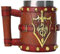 Bierkrug Fass Becher Doppelwandiger Bierbecher Edelstahl Bierkrug Isolierter Fass Becher Edelstahl Totenkopf Becher Einfach zu bedienen Tragbar für Partybecher und Bier