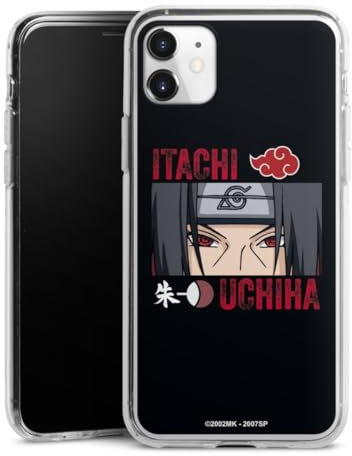 Silikon Hülle kompatibel mit Apple iPhone 11 Case transparent Handyhülle Itachi Uchiha Naruto Shippuden Manga