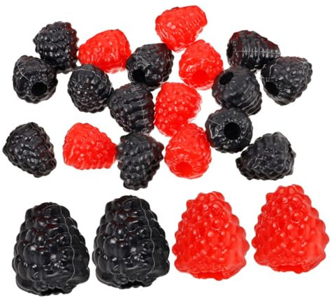 Cabilock 30stücke Künstliche Himbeeren Deko Requisiten Für Fotografie Simulierte Obstmodelle in Himbeerform Für Küche Esstisch Dekoration Und Schaufensterornament