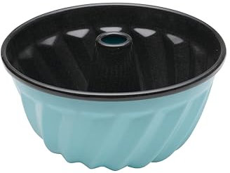 Riess, 0631-016, stampo per ciambella, 18 cm, smaltato, blu cristallo, lunghezza 19,6 x 19,6 x 9,7 cm, peso 0,465 kg, stampo da forno