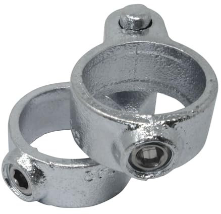 SO-TOOLS Temperguss Stellring mit Bohrung und Zapfen für Rohrdurchmesser von 42,4 mm Rohr Rohrrahmen Scharnier