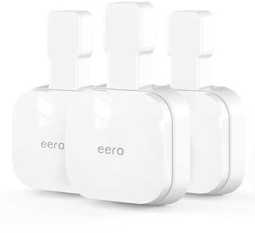 Outlet Wall Mount for eero 7, Stand Bracket Holder Compatible with eero 7 Dual-Band Mesh Wi-Fi 7 Router Extender, No Messy Wires, Space Saving(3 Pack)