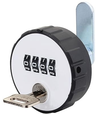 Uonlytech Zylinderschloss mit Stelligem Code Robustes Passwortschloss für Werkzeugkisten Schränke und Briefkästen Korrosionsbeständig und Langlebig