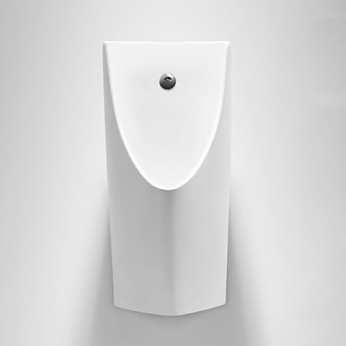 POWRZZZY Urinale Kuchen für Männer Badezimmer Wandmontiertes Keramik Urinal Ultraflaches Hocheffizientes Gewerbe-Urinal Haushalts Gewerbe-Urinal for MäNner und Erwachsene für Bars Hotels