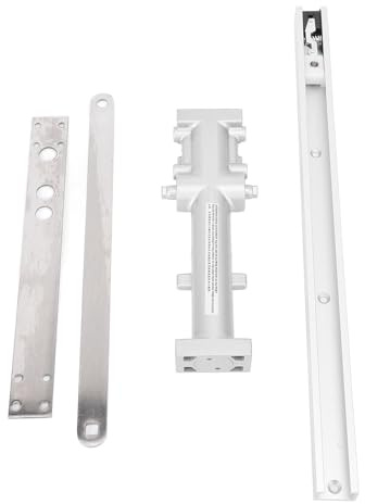 SIXRUN Commercial Hydraulic Door Closer, Aluminum Alloy Speed ​​Adjustable Door Closer for Glass and Metal