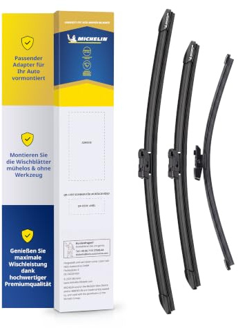MICHELIN Perfect Fit 129H Scheibenwischer Set 550/450mm + 300mm | Kompatibel mit: Opel Astra H [03.04-08.13]