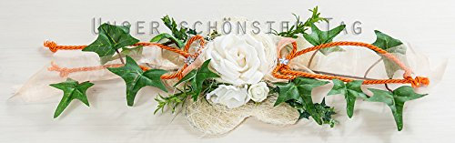 Ehrenplatz Tischdekoration zur Hochzeit Verlobung Kommunion Konfirmation Taufe Tischdeko TD0063 erhältlich (orange 6)