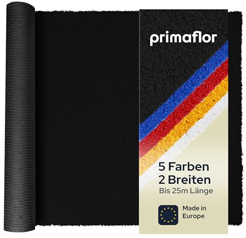 Tapis Gazon Artificiel Noir FUN4YOU 2,00m x 2,00m - Moquette d'extérieur pour Balcon et Terrasse | Tapis Gazon synthétique | Résistant et Perméable