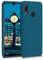 kwmobile Cover per Huawei P Smart (2019) Custodia - Back Case per Smartphone in Silicone TPU - Protezione Gommata - petrolio matt