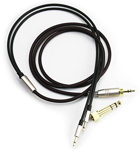 Dual 2.5mm to 3.5mm & 6.3mm Adapter Replacement Cable Compatible with Monolith M1060, M1060C, M565, M565 Headphones 1.2meters/4feet