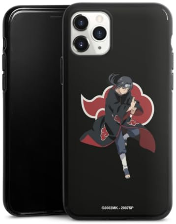 DeinDesign Silikon Hülle kompatibel mit Apple iPhone 11 Pro Case schwarz Handyhülle Itachi Uchiha Offizielles Lizenzprodukt Naruto Shippuden