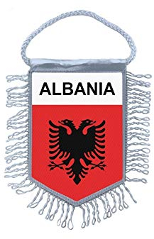Akachafactory Wimpel mini Flagge Fahne flaggen miniflagge albanien
