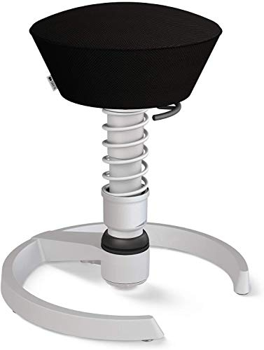 aeris Swopper Air – Ergonomischer Hocker mit extra weicher Polsterung – Bürohocker höhenverstellbar ohne Rollen –Sitzhocker für einen gesunden Rücken, Feder Standard