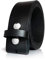 almela | Gürtel ohne schnalle | Herren und Damen | Wechselgürtel | Gürtelschnalle | 3,5 cm und 4 cm | Echtes Leder | Druckknöpfe | Belt without buckle | Schwarz (40mm), 90