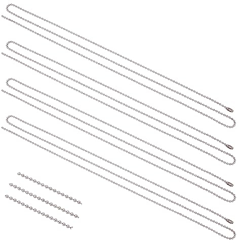 UNICRAFTALE 30Stk 60cm Kugelkette Halskette 304 Edelstahl Kugel Perlen Ketten 1.5mm Durchmesser Kette Halsketten Metallverbindungsketten Für Frauen Halskette Schmuck Zubehör Herstellung