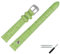 MARBURGER Uhrenarmband 12mm Leder Gruen Silber Alligator Prägung Mit Naht - Montage Set 5281262000120