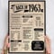 62 Geburtstag Geschenk, Alte Zeitung Holzbild Back in 1963 Vintage personalisierbar zum Hinstellen/Aufhängen opt. beleuchtet, 62 Geburtstag Frau, 62 Geburtstag Mann, 62. Geburtstag, 62 Geburtstag Deko