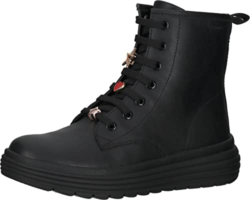 Geox J Phaolae Girl A, Stivaletti Bambine e ragazze, Nero (Black), 37 EU