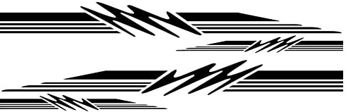 iSpchen 4 Stück Autoaufkleber Personalisierte Wohnmobil Auto Tuning Aufkleber Streifen Grafik Sticker Car Körper Aufkleber Auto Vinyl Selbstklebende Styling Dekoraton Sticker