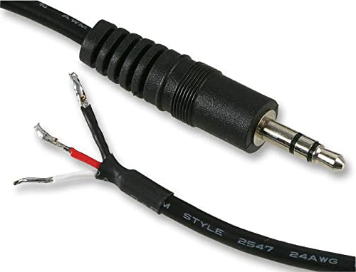 Raraion - 3.5mm Stereo Jack Plug to Tin Free Ends Audio Lead, 15m