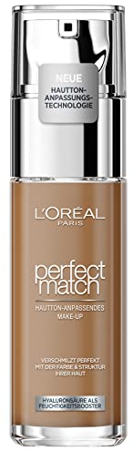 L'Oréal Paris Make up, Flüssige Foundation mit Hyaluron und Aloe Vera, True Match Make-Up, 8.5.N Neutral Deep