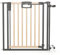 Geuther Treppenschutzgitter Easylock Plus | Türschutzgitter ohne Bohren inkl. Klemmen | Breite 92-100,5 cm | Türgitter Baby | Kinderschutzgitter beidseitig öffnend | Natur-Anthrazit