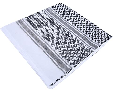 Hapivida Herren Muslim Hijab Kopftuch Schal 140 x 140 cm Männer Hijab Kopftuch Arabische Decken Schals Turban Kopfbedeckungen Muslimische Headcover Muslim Kleidung Kopfkappe (Schwarzes Quadrat)