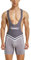 Gewichtheberweste für Herren, Wrestling-Body für Herren, kurzer Einteiler für Herren für Triathlon, 04 Grau, XL
