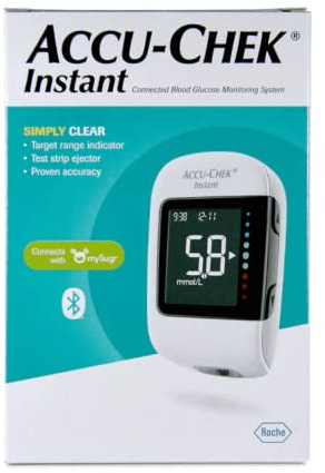 Accu Chek Instant Blood Glucose Monitoring System, white