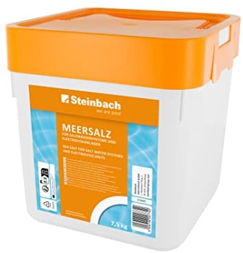 Steinbach grobkörniges Meersalz speziell für Whirlpools geeignet, langsam und gleichmäßig löslich, 7,5 kg, 070691
