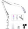 Mikrofonarm für Wave/Blue Yeti/Hyperx Quadcast/SM7B/SM58/MV7, verbessertes Metall, strapazierfähig, verstellbar, Scheren-Mikrofonständer mit Handmikrofon-Clip, 0,95 cm auf 1,6 cm Adapter