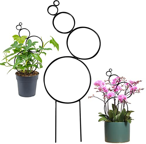 Rankhilfe für Topfpflanzen im Innenbereich – Stapelbares Zimmerpflanzen-Rankgitter für Kletterpflanzen | Stützpfahl Zimmerpflanze Rankhilfe für Garten Topf, Pothos, Blume, Monstera