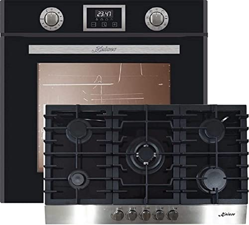 Kaiser Set de cocina de gas EH 6326 Sp+KCG 9386, Horno eléctrico, Independiente, 79L+placa de gas