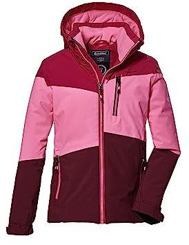 killtec Mädchen Funktionsjacke mit Kapuze und Schneefang/Outdoorjacke ist wasserdicht KOW 170 GRLS JCKT, pink, 128, 40927-000