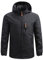 2023 Veste Imperméable pour Hommes Grande Taille avec Capuche Veste Coupe-Vent Fermeture Zippée Extérieur Randonnée Veste De Pluie Respirant Sport Poches pour Cyclisme Voyages Camping Pêche Vélo