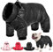 AOFITEE wasserdichte Hundemantel, Winter Warme Hundejacke für Kleine Mittel Hunde, Winddichte Hunde Wintermantel mit Reflektierender Streifen und Reißverschluss, Hund Schneeanzug mit Fleece